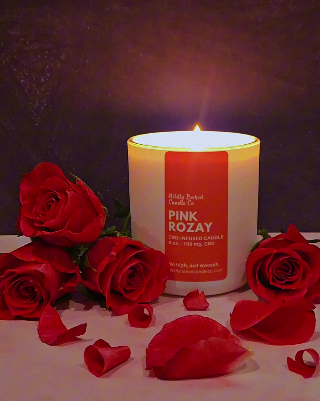 Pink Rozay CBD Candle