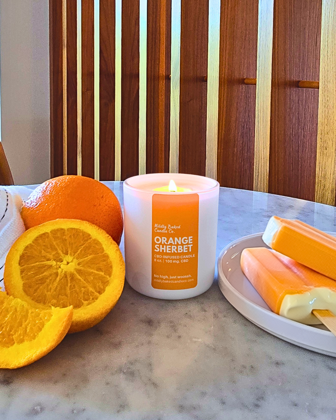 Orange Sherbet CBD Candle